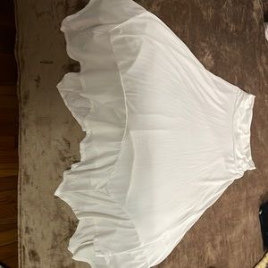 High Waisted Asymmetrical Midi Skirt